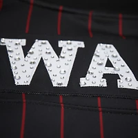 Maillot de football court noir pour femme Mitchell & Ness x DANNIJO Miami Heat