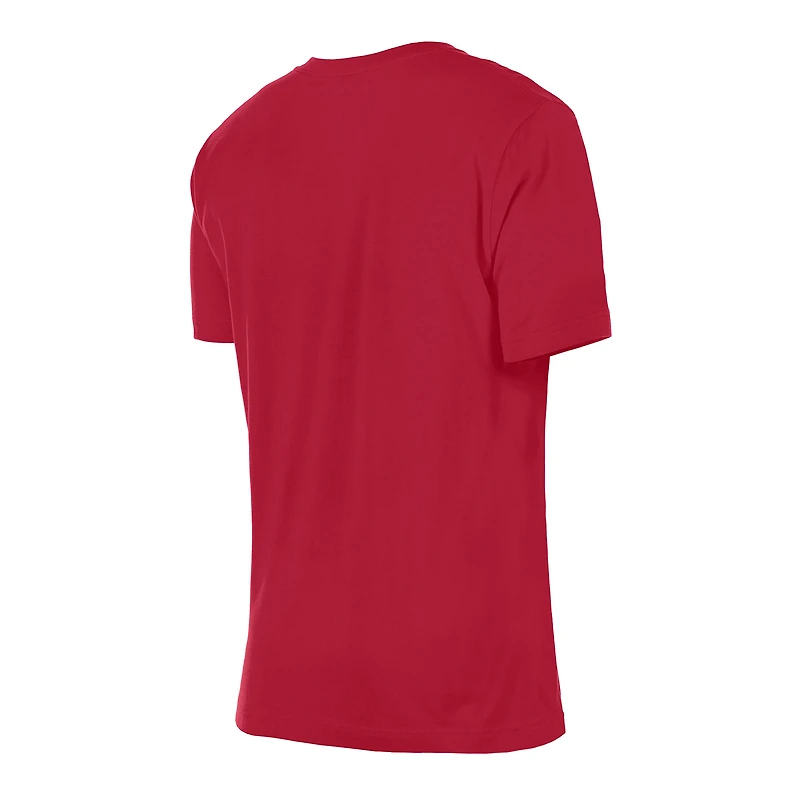 Women's New Era Red Miami Heat Glam Game Flower T-Shirt