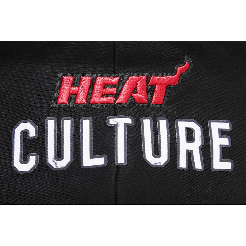 Women's Pro Standard Black Miami Heat 2023/24 City Edition Cropped Pullover Hoodie
