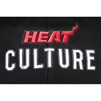 Women's Pro Standard Black Miami Heat 2023/24 City Edition Cropped Pullover Hoodie