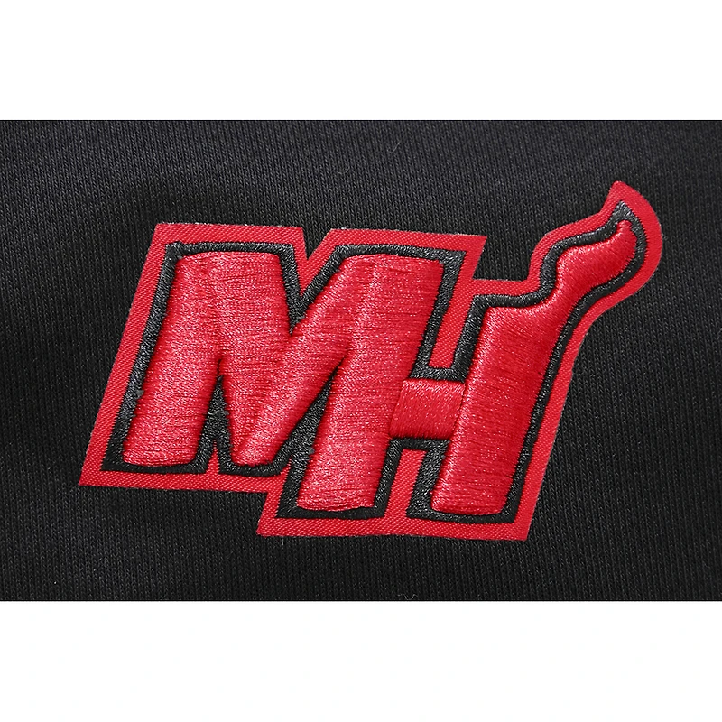 Sweat à capuche court Pro Standard noir Miami Heat 2023/24 City Edition pour femme