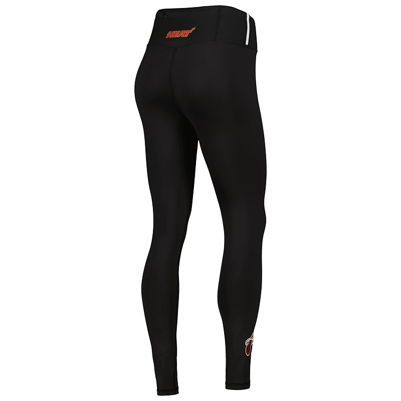 Women's Pro Standard Black Miami Heat Classics Lux Leggings
