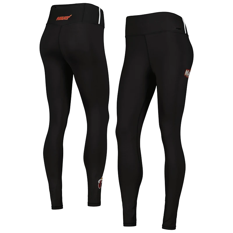 Women's Pro Standard Black Miami Heat Classics Lux Leggings