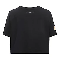 Women's Pro Standard Black Miami Heat Holiday Glam Boxy T-Shirt