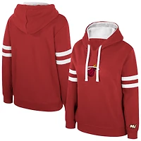 Sweat à capuche rouge foncé Stadium Essentials pour femme Miami Heat Road Game
