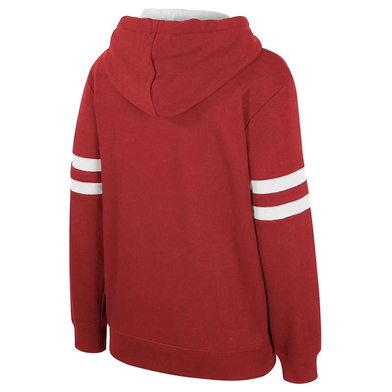 Sweat à capuche rouge foncé Stadium Essentials pour femme Miami Heat Road Game