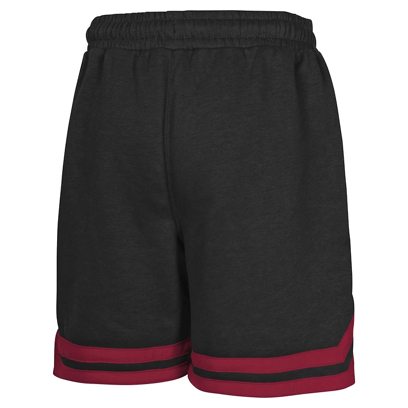 Youth Black Miami Heat Teardrop Fleece Shorts