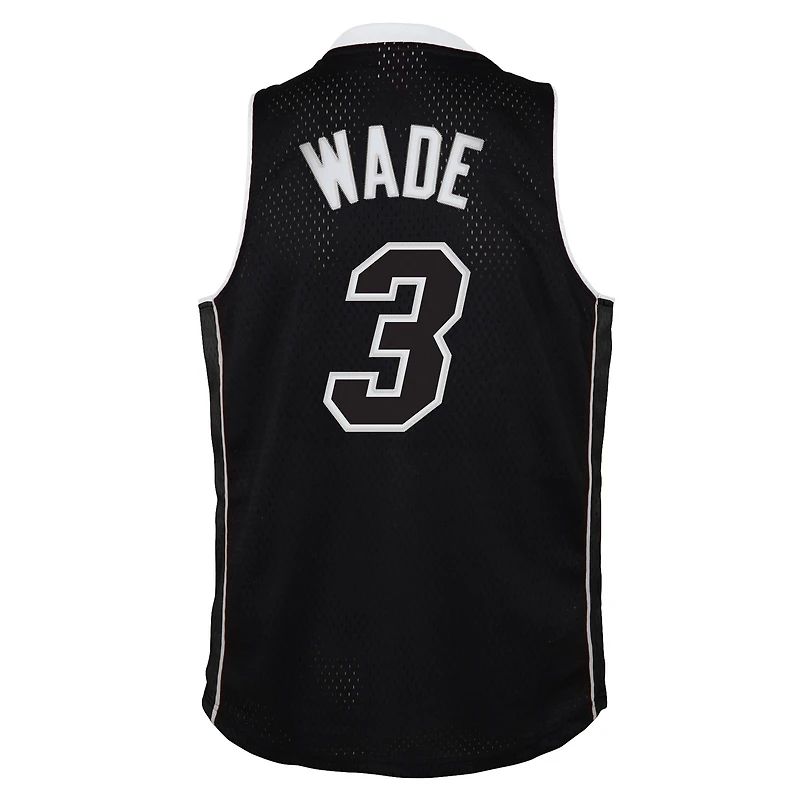 Maillot Swingman noir pour jeunes Mitchell & Ness Dwyane Wade, Miami Heat 2011/12 Hardwood Classics