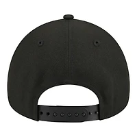 Youth New Era  Black Miami Heat 9FORTY A-Frame Adjustable Hat
