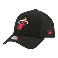 Casquette ajustable New Era Miami Heat 9FORTY noire pour jeunes