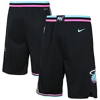 Youth Nike Black Miami Heat 2025/26 City Edition Swingman Performance Shorts