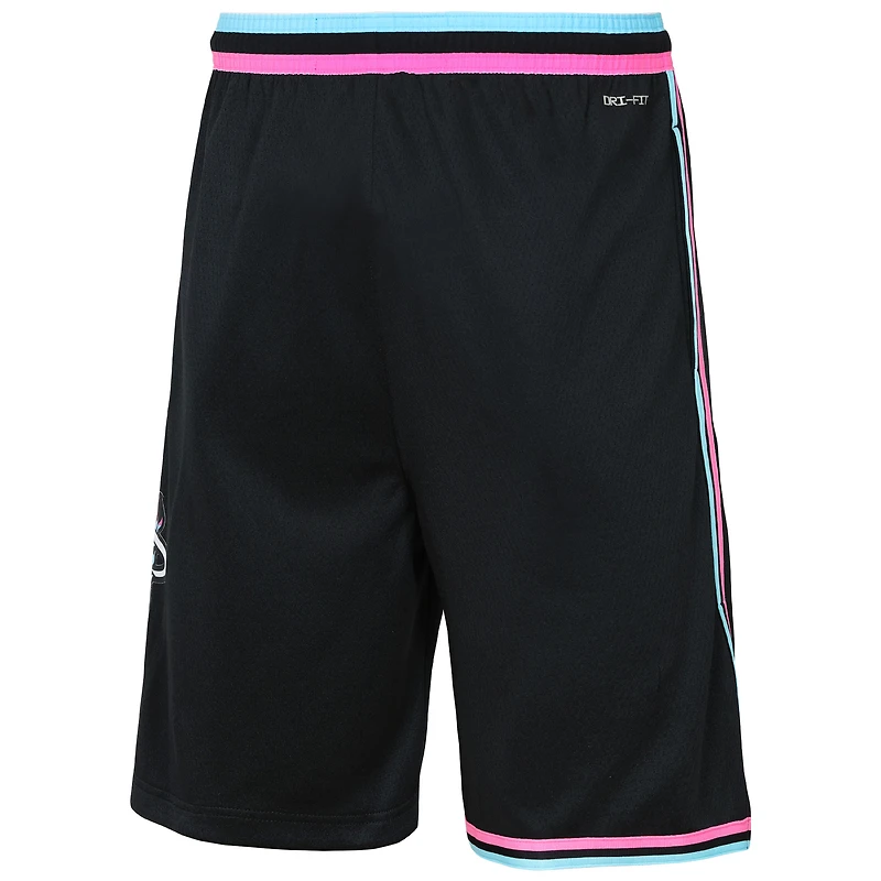 Youth Nike Black Miami Heat 2025/26 City Edition Swingman Performance Shorts