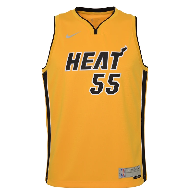 Maillot Nike Duncan Robinson Trophy Gold Miami Heat 2020/21 Swingman Player pour jeune - Édition gagnée
