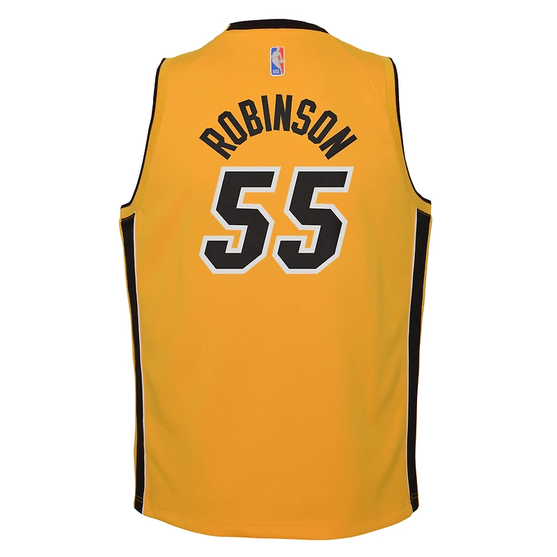 Youth Nike Duncan Robinson Trophy Gold Miami Heat 2020/21 Swingman Player Jersey - Earned Edition