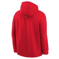 Youth Nike  Red Miami Heat 2024/25 City Edition Club Fleece Pullover Hoodie