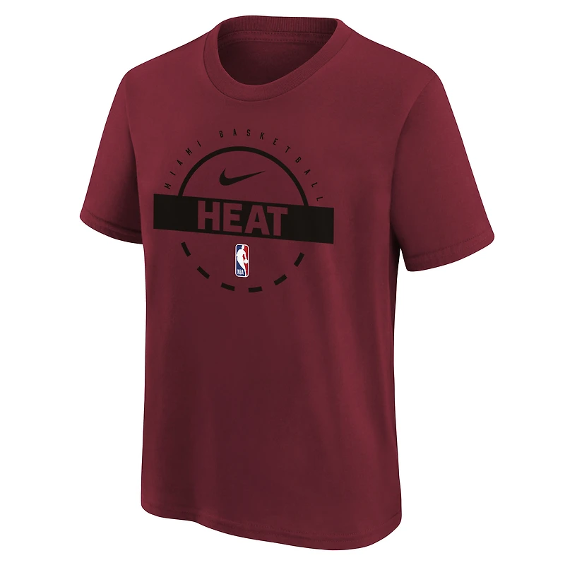 Youth Nike Red Miami Heat Practice T-Shirt