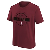 Youth Nike Red Miami Heat Practice T-Shirt