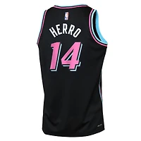 Maillot Swingman Nike Tyler Herro noir Miami Heat édition City 2025/26 pour jeunes