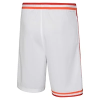 Youth Nike White Miami Heat Hardwood Classics Swingman Shorts