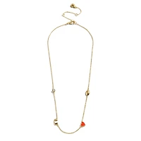 Collier à breloques espacées délicates BaubleBar Miami Hurricanes