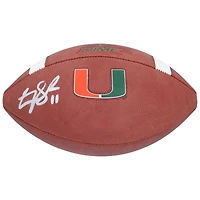 Carson Beck Miami Hurricanes Autographed adidas Official Game Football