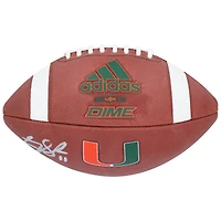Carson Beck Miami Hurricanes Autographed adidas Official Game Football