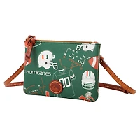 Dooney & Bourke Miami Hurricanes Top Zip Crossbody Purse
