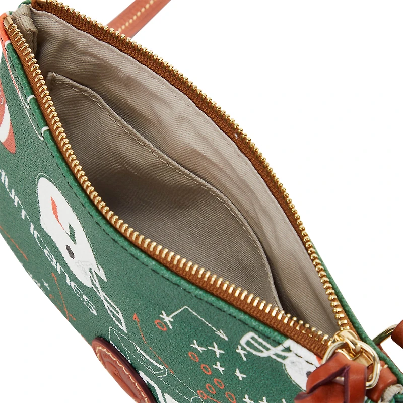 Dooney & Bourke Miami Hurricanes Top Zip Crossbody Purse