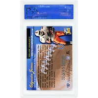Edgerrin James Miami Hurricanes 1999 Fleer Ultra Platinum Medallion #272P #32/65 PSA Authenticated 9 Rookie Card