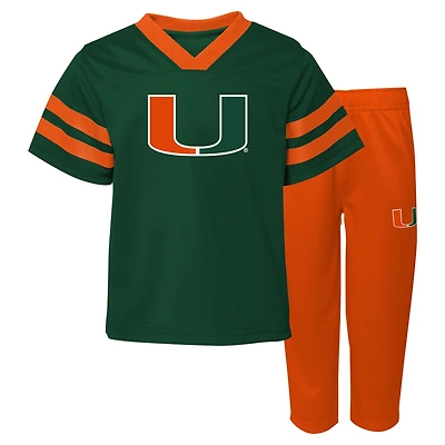 Ensemble maillot et pantalon deux pièces pour bébé des Miami Hurricanes Red Zone