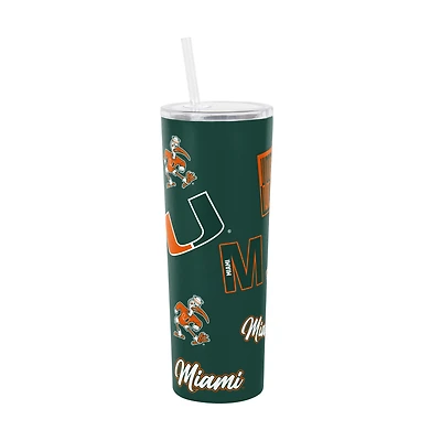 Gobelet isotherme à paille Dreamweave 30 oz Logo Brands Miami Hurricanes