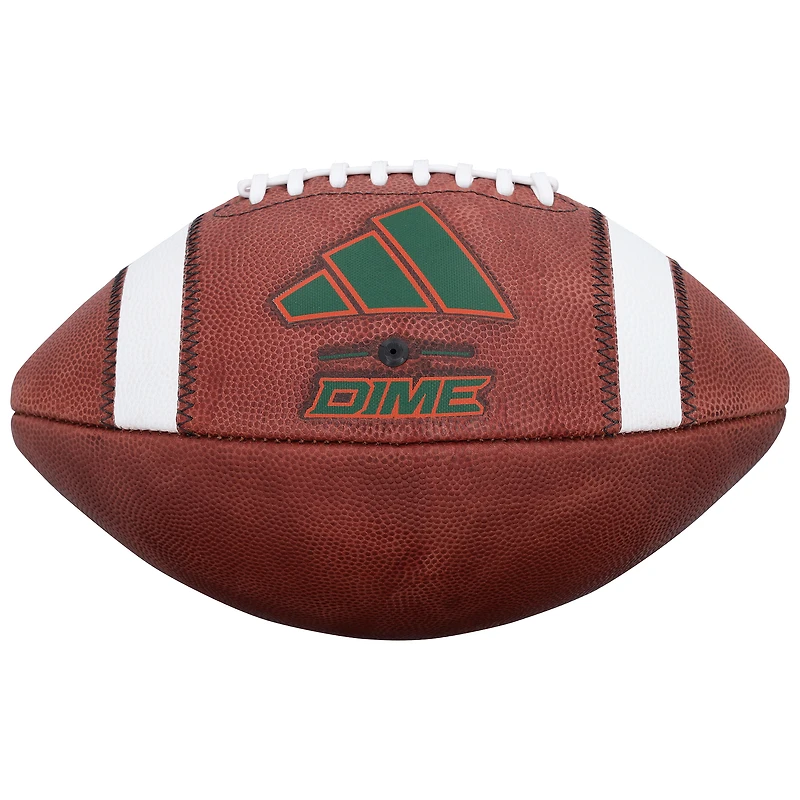 Malachi Toney Miami Hurricanes Autographed adidas Dime Game Football