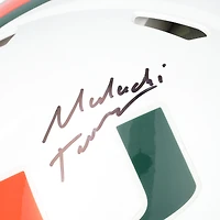 Malachi Toney Miami Hurricanes Autographed Riddell Speed Authentic Helmet