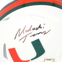 Mini-casque Riddell Speed ​​autographié par Malachi Toney, joueur des Miami Hurricanes