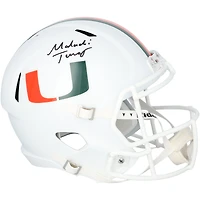 Casque réplique Riddell Speed ​​autographié par Malachi Toney des Miami Hurricanes
