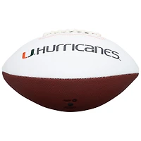 Malachi Toney Miami Hurricanes Autographed White Panel Football with "It's All About the U" Inscription