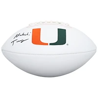 Malachi Toney Miami Hurricanes Autographed White Panel Football