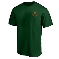 T-shirt Fanatics pour homme vert Miami Hurricanes Big & Tall Fast Break 2 Hit