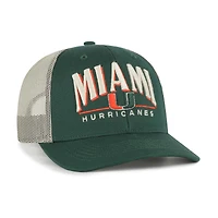 Men's '47 Green Miami Hurricanes Arid Adjustable Trucker Hat