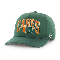 Men's '47  White Miami Hurricanes Walk Tall Hitch Adjustable Hat