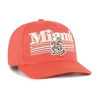 Men's '47  Orange Miami Hurricanes Script Fade Hitch Adjustable Hat