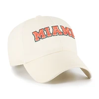 Men's '47 Sand Miami Hurricanes Vault Clean Up Adjustable Hat
