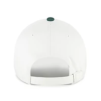 Men's '47  White/Green Miami Hurricanes Contemporary Basics Two Tone Clean Up Adjustable Hat