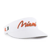 Visière ajustable blanche Miami Hurricanes Melbourne brrr° pour homme '47