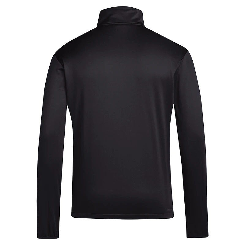 Haut à quart de zip adidas Miami Hurricanes Coaches Sideline pour hommes noir