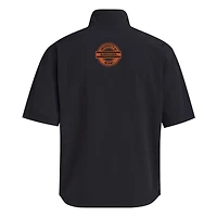 Men's adidas Black Miami Hurricanes 2024 Half-Zip Short Sleeve Training Jacket