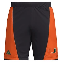 Men's adidas  Black Miami Hurricanes Designed for Training 7" AEROREADY Shorts