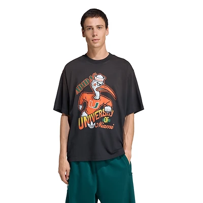 Men's adidas Black Miami Hurricanes Originals T-Shirt