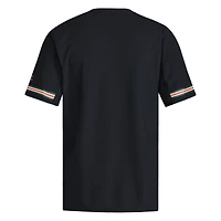 Men's adidas  Black Miami Hurricanes V-Neck Baseball Jersey