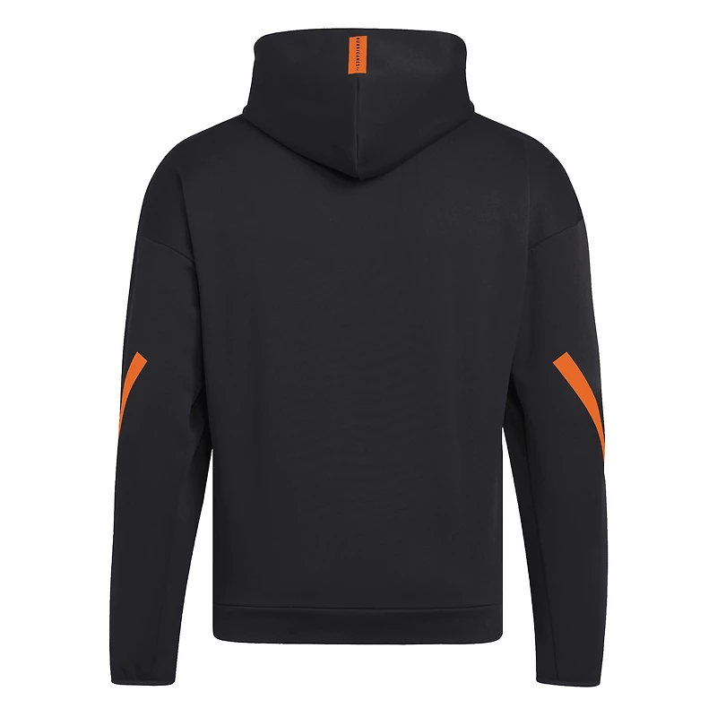 Sweat à capuche zippé adidas Miami Hurricanes Z.N.E. noir pour homme